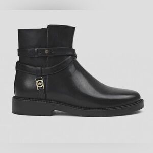 Michael Kors Abigail Flat Leather Bootie